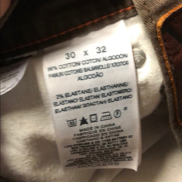 Dockers straight fit pants dark brown 32 inseam - Picture 6 of 6